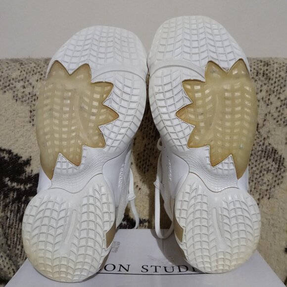 Adidas D.O.N Issue #2 Donovan Mitchell Triple White Cloud Basketball Shoes - Picture 6 of 6